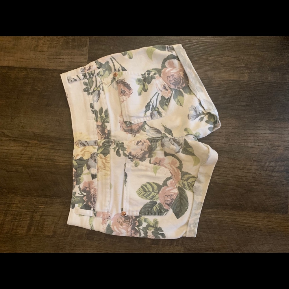 Floral Jean Shorts